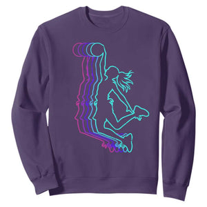 Basketball Girl Sweatshirt Player Slam Dunk Teens Girls TS10 Purple Print Your Wear