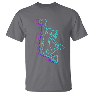 Basketball Girl T Shirt Player Slam Dunk Teens Girls TS10 Charcoal Print Your Wear