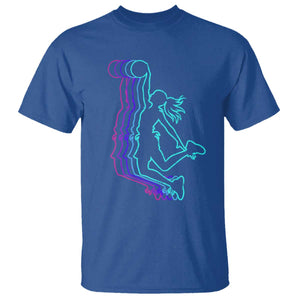 Basketball Girl T Shirt Player Slam Dunk Teens Girls TS10 Royal Blue Print Your Wear