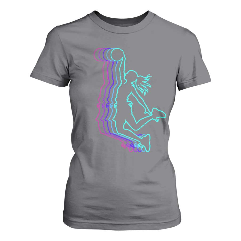Basketball Girl T Shirt For Women Player Slam Dunk Teens Girls TS10 Charcoal Print Your Wear