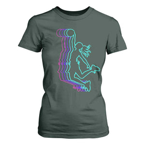 Basketball Girl T Shirt For Women Player Slam Dunk Teens Girls TS10 Dark Forest Green Print Your Wear