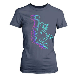 Basketball Girl T Shirt For Women Player Slam Dunk Teens Girls TS10 Navy Print Your Wear