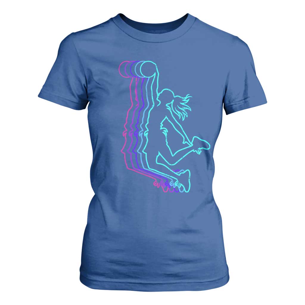 Basketball Girl T Shirt For Women Player Slam Dunk Teens Girls TS10 Royal Blue Print Your Wear