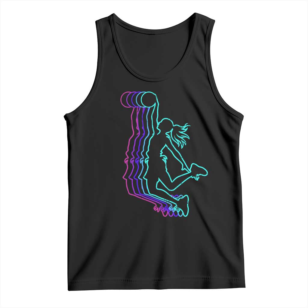 Basketball Girl Tank Top Player Slam Dunk Teens Girls TS10 Black Print Your Wear
