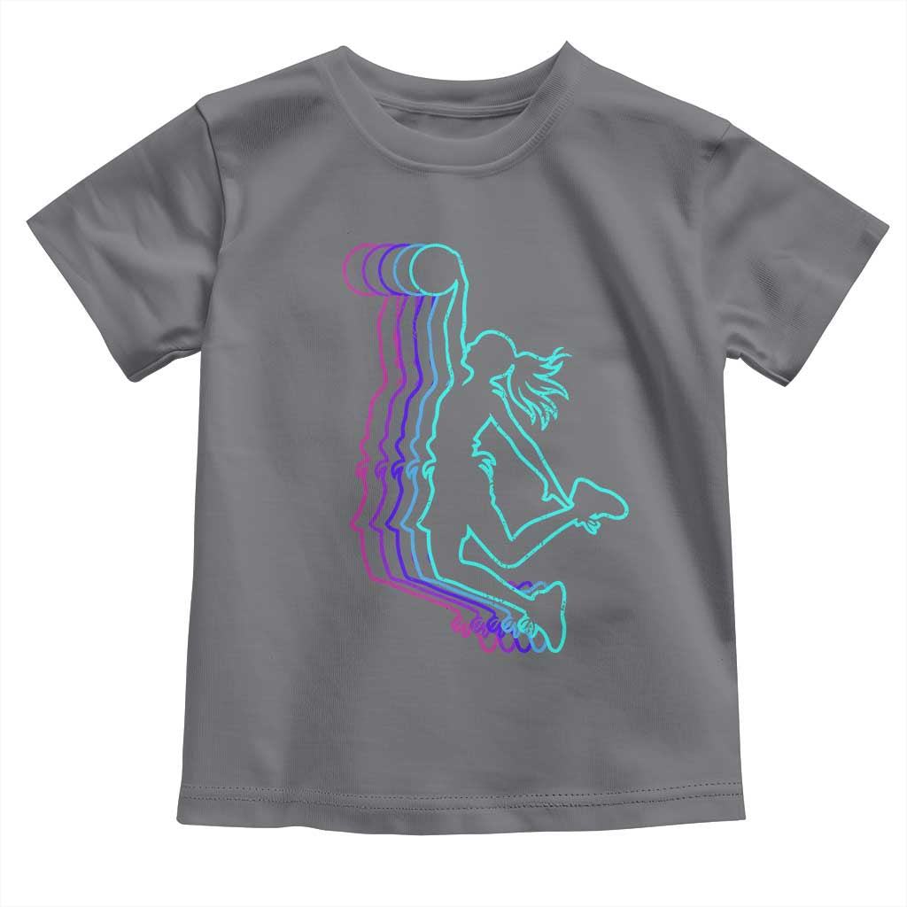 Basketball Girl Toddler T Shirt Player Slam Dunk Teens Girls TS10 Charcoal Print Your Wear