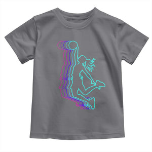 Basketball Girl Toddler T Shirt Player Slam Dunk Teens Girls TS10 Charcoal Print Your Wear