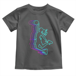 Basketball Girl Toddler T Shirt Player Slam Dunk Teens Girls TS10 Dark Heather Print Your Wear