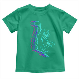 Basketball Girl Toddler T Shirt Player Slam Dunk Teens Girls TS10 Irish Green Print Your Wear