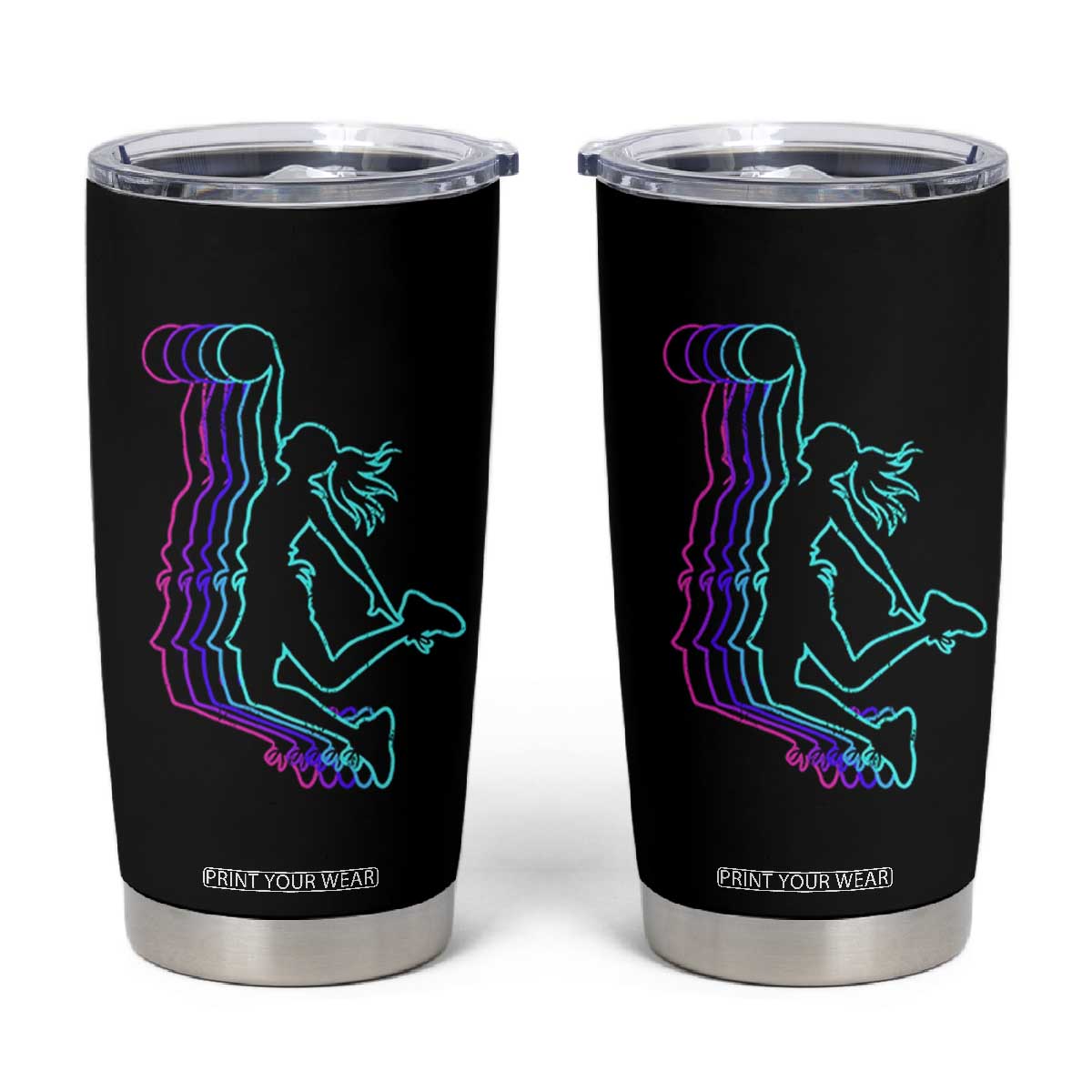 Basketball Girl Tumbler Cup Player Slam Dunk Teens Girls TS10 Black Print Your Wear