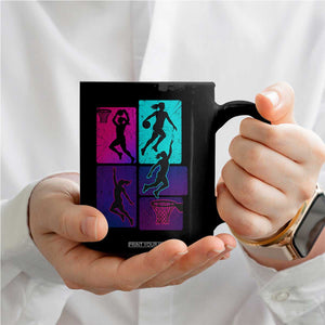 Basketball Girls Coffee Mug Retro Neon Girl Dunk Hoop Sports TS10 Print Your Wear