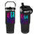 Basketball Girls Flip Straw Tumbler Retro Neon Girl Dunk Hoop Sports TS10 One Size: 30 oz Black Print Your Wear