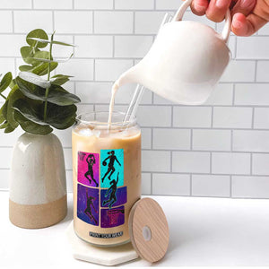 Basketball Girls Glass Can Retro Neon Girl Dunk Hoop Sports TS10 Print Your Wear