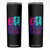 Basketball Girls Skinny Tumbler Retro Neon Girl Dunk Hoop Sports TS10 Black Print Your Wear