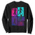 Basketball Girls Sweatshirt Retro Neon Girl Dunk Hoop Sports TS10 Black Print Your Wear