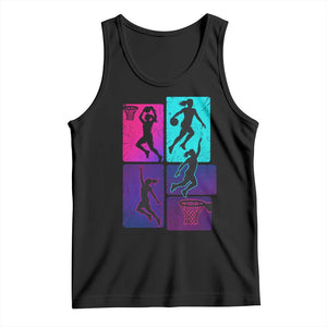 Basketball Girls Tank Top Retro Neon Girl Dunk Hoop Sports TS10 Black Print Your Wear