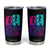 Basketball Girls Tumbler Cup Retro Neon Girl Dunk Hoop Sports TS10 Black Print Your Wear
