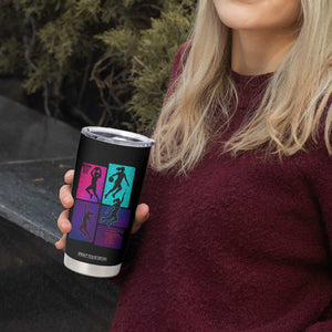 Basketball Girls Tumbler Cup Retro Neon Girl Dunk Hoop Sports TS10 Print Your Wear