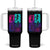 Basketball Girls Tumbler With Handle Retro Neon Girl Dunk Hoop Sports TS10 One Size: 40 oz Black Print Your Wear
