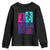 Basketball Girls Youth Sweatshirt Retro Neon Girl Dunk Hoop Sports TS10 Black Print Your Wear
