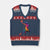 Basketball Girls V-Neck Knit Sweater Vest Retro Vintage Watercolors Sport Splash Hoop Net Slam Dunk TS10 Navy Red Print Your Wear