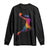 Basketball Girls Long Sleeve Shirt Retro Vintage Watercolors Sport Splash Hoop Net Slam Dunk TS10 Black Print Your Wear