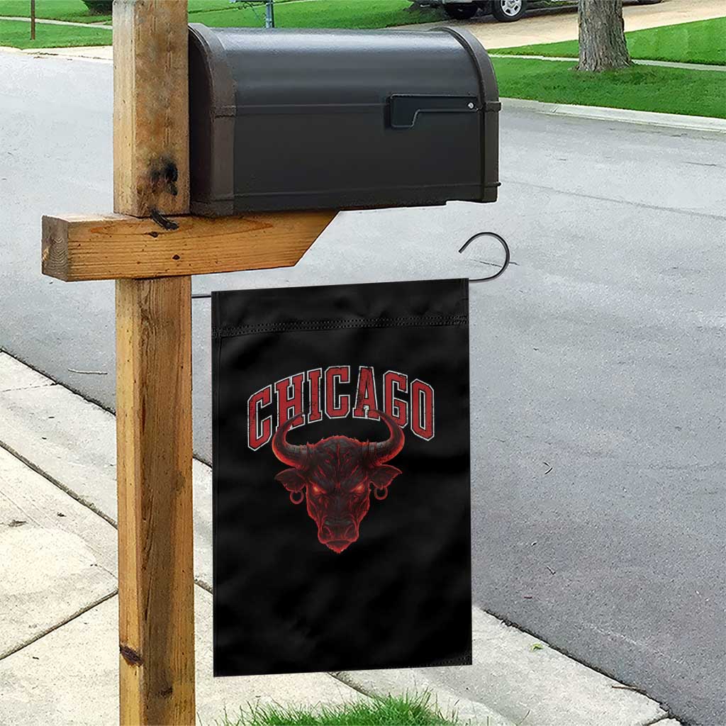 Retro Chicago Garden Flag Bulls Mascot Team Spirit Vintage Basketball Fan TS10 Print Your Wear