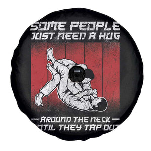 Brazilian Jiu Jitsu Spare Tire Cover Some People Just Need A Hug Vintage BJJ TS10 Print Your Wear
