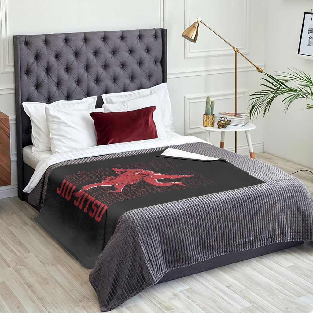 Brazilian Jiu Jitsu Throw Blanket BJJ Distressed TS10 Print Your Wear