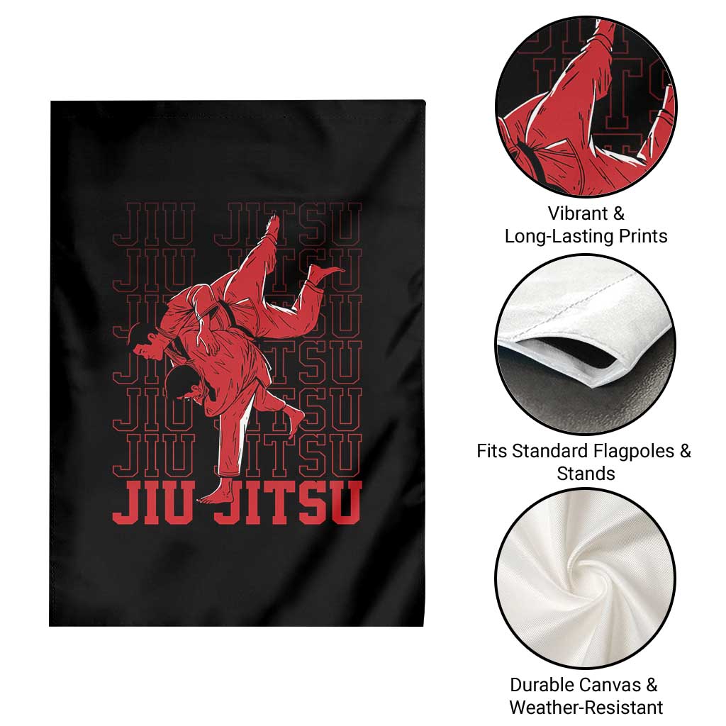 Brazilian Jiu Jitsu Garden Flag BJJ Distressed TS10 Print Your Wear