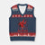 Brazilian Jiu Jitsu V-Neck Knit Sweater Vest BJJ Distressed TS10 Navy Red Print Your Wear