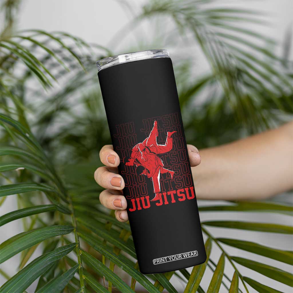 Brazilian Jiu Jitsu Skinny Tumbler BJJ Distressed TS10 Print Your Wear