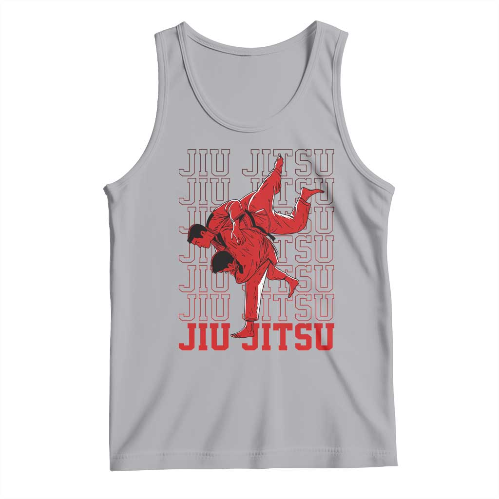 Brazilian Jiu Jitsu Tank Top BJJ Distressed TS10 Athletic Heather Print Your Wear