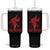Brazilian Jiu Jitsu Tumbler With Handle BJJ Distressed TS10 One Size: 40 oz Black Print Your Wear