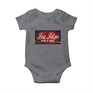 Funny Brazilian Jiu Jitsu Baby Onesie BJJ Tactical Hugging Choke Jiujitsu Martial Arts TS10 Charcoal Print Your Wear