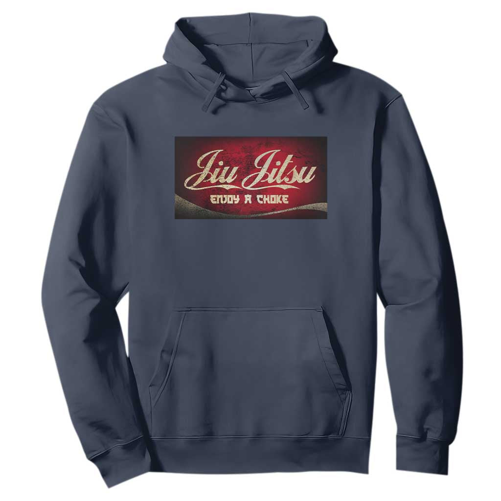 Funny Brazilian Jiu Jitsu Hoodie BJJ Tactical Hugging Choke Jiujitsu Martial Arts TS10 Navy Print Your Wear