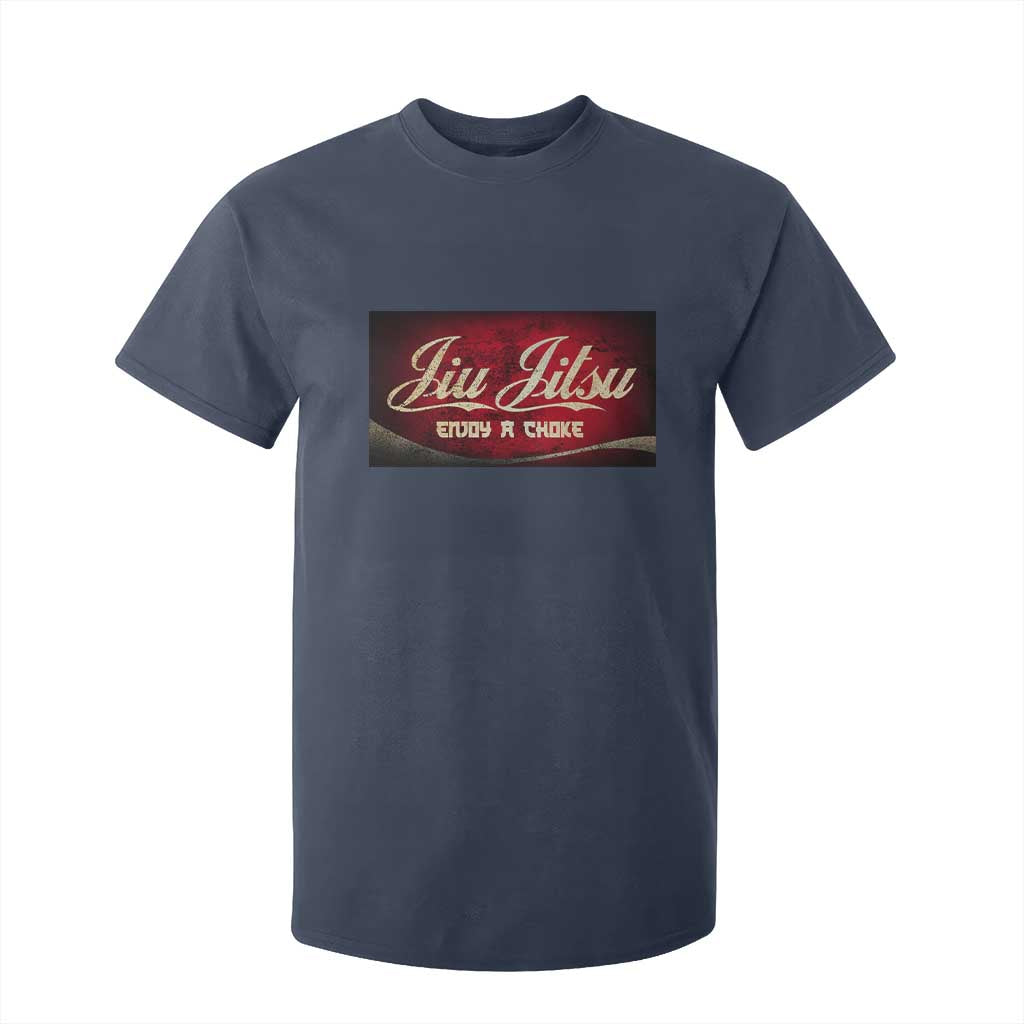 Funny Brazilian Jiu Jitsu T Shirt For Kid BJJ Tactical Hugging Choke Jiujitsu Martial Arts TS10 Navy Print Your Wear