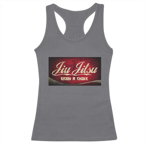 Funny Brazilian Jiu Jitsu Racerback Tank Top BJJ Tactical Hugging Choke Jiujitsu Martial Arts TS10 Charcoal Print Your Wear
