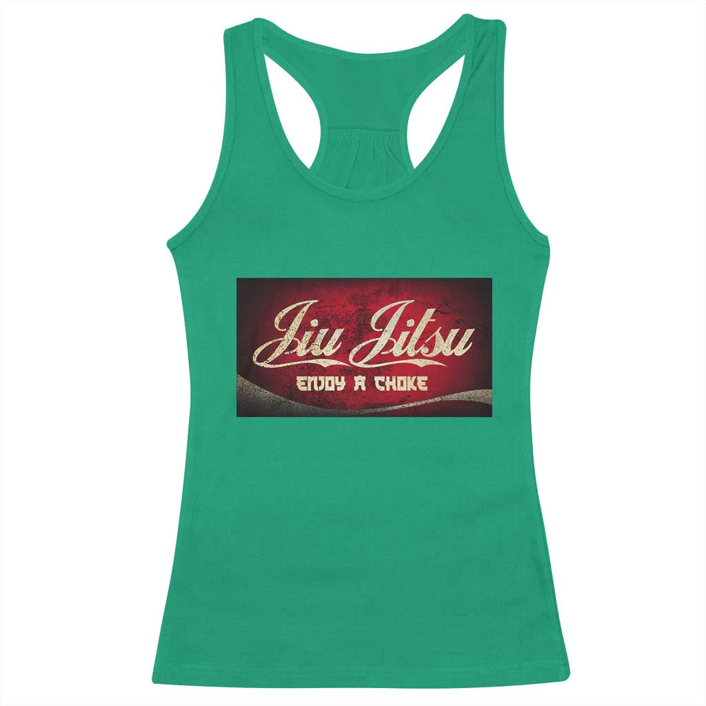 Funny Brazilian Jiu Jitsu Racerback Tank Top BJJ Tactical Hugging Choke Jiujitsu Martial Arts TS10 Irish Green Print Your Wear