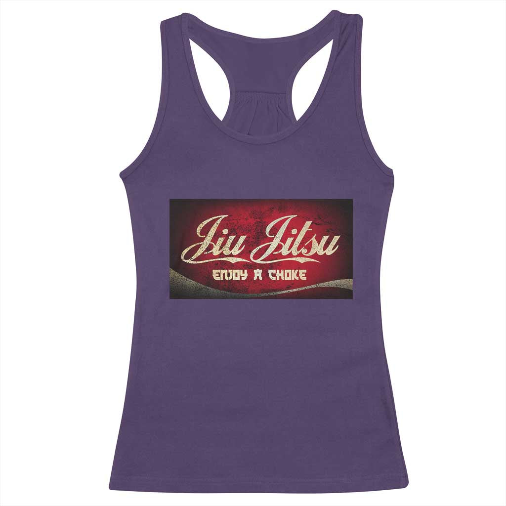 Funny Brazilian Jiu Jitsu Racerback Tank Top BJJ Tactical Hugging Choke Jiujitsu Martial Arts TS10 Purple Print Your Wear