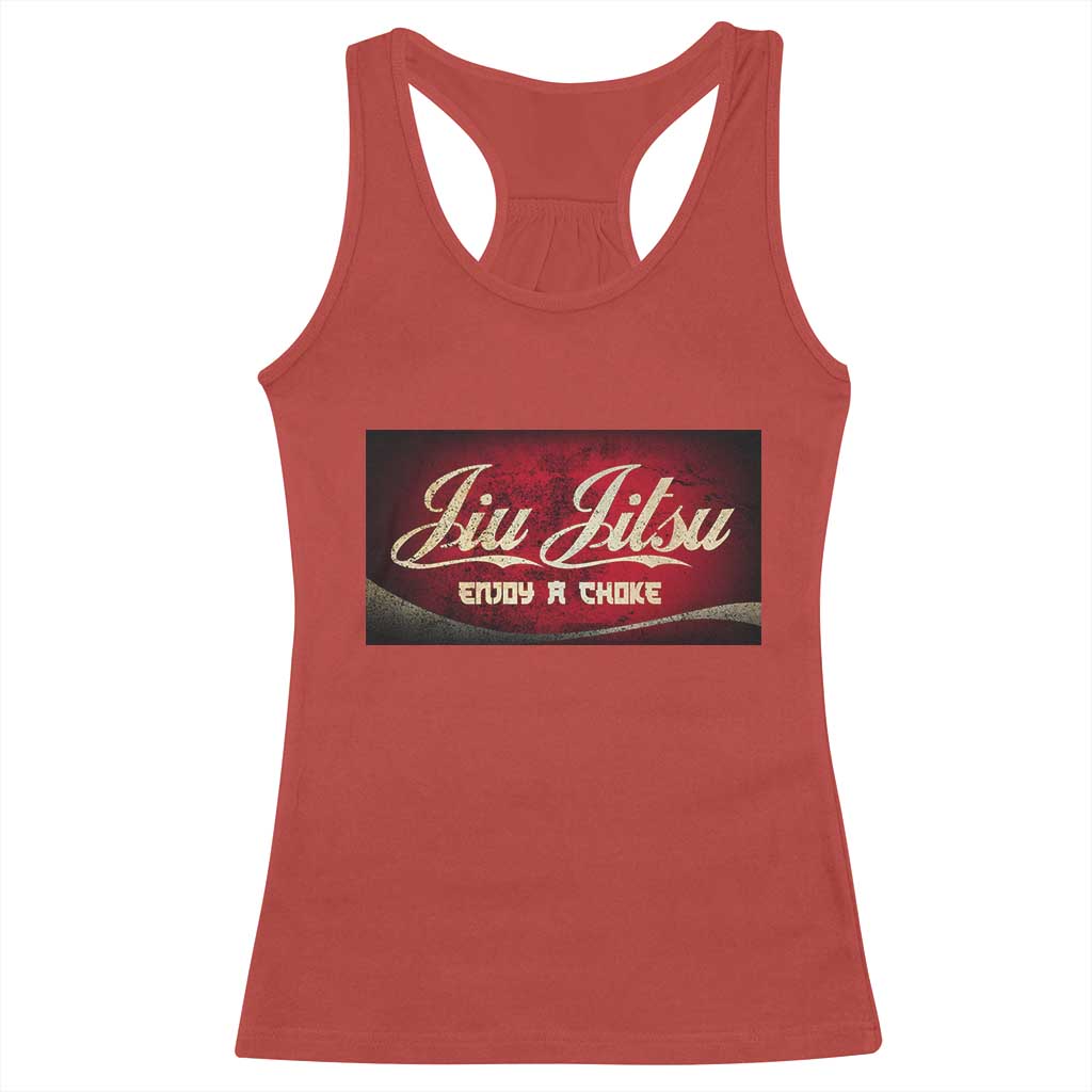 Funny Brazilian Jiu Jitsu Racerback Tank Top BJJ Tactical Hugging Choke Jiujitsu Martial Arts TS10 Red Print Your Wear