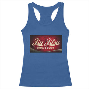 Funny Brazilian Jiu Jitsu Racerback Tank Top BJJ Tactical Hugging Choke Jiujitsu Martial Arts TS10 Royal Blue Print Your Wear