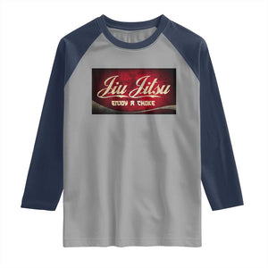 Funny Brazilian Jiu Jitsu Raglan Shirt BJJ Tactical Hugging Choke Jiujitsu Martial Arts TS10 Sport Gray Navy Print Your Wear
