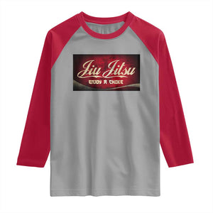 Funny Brazilian Jiu Jitsu Raglan Shirt BJJ Tactical Hugging Choke Jiujitsu Martial Arts TS10 Sport Gray Red Print Your Wear