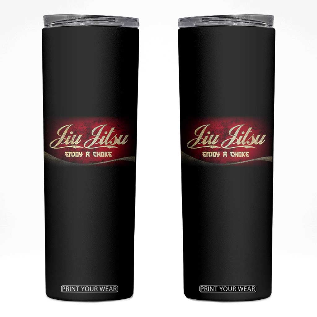 Funny Brazilian Jiu Jitsu Skinny Tumbler BJJ Tactical Hugging Choke Jiujitsu Martial Arts TS10 Black Print Your Wear
