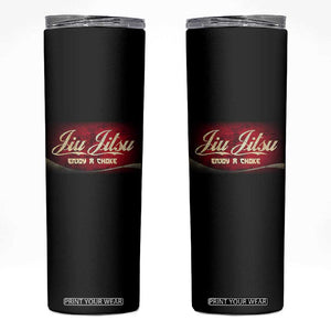 Funny Brazilian Jiu Jitsu Skinny Tumbler BJJ Tactical Hugging Choke Jiujitsu Martial Arts TS10 Black Print Your Wear