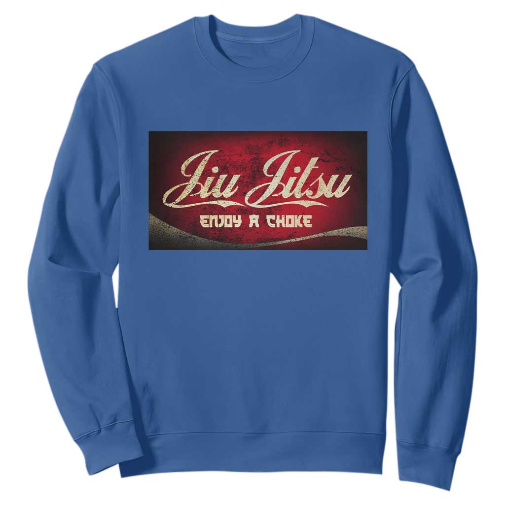 Funny Brazilian Jiu Jitsu Sweatshirt BJJ Tactical Hugging Choke Jiujitsu Martial Arts TS10 Royal Blue Print Your Wear
