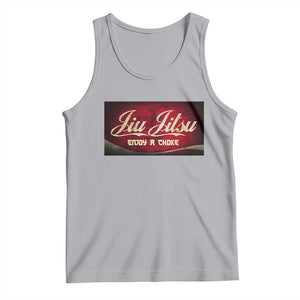 Funny Brazilian Jiu Jitsu Tank Top BJJ Tactical Hugging Choke Jiujitsu Martial Arts TS10 Athletic Heather Print Your Wear
