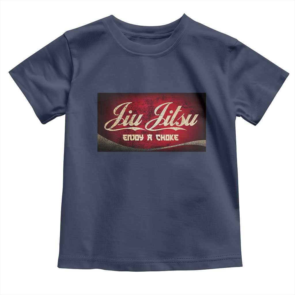 Funny Brazilian Jiu Jitsu Toddler T Shirt BJJ Tactical Hugging Choke Jiujitsu Martial Arts TS10 Navy Print Your Wear