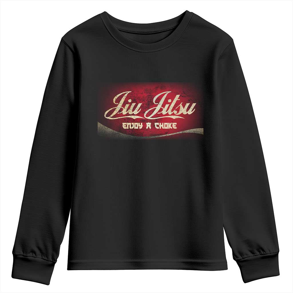Funny Brazilian Jiu Jitsu Youth Sweatshirt BJJ Tactical Hugging Choke Jiujitsu Martial Arts TS10 Black Print Your Wear