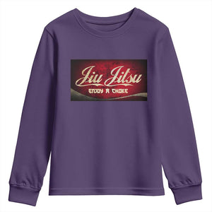 Funny Brazilian Jiu Jitsu Youth Sweatshirt BJJ Tactical Hugging Choke Jiujitsu Martial Arts TS10 Purple Print Your Wear